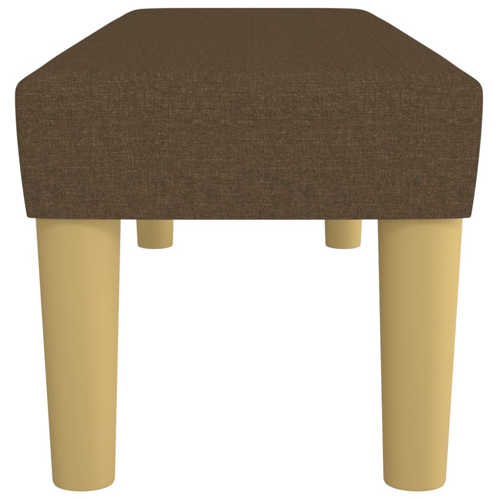 Bankje 100X30X30 Cm Stof Donkerbruin