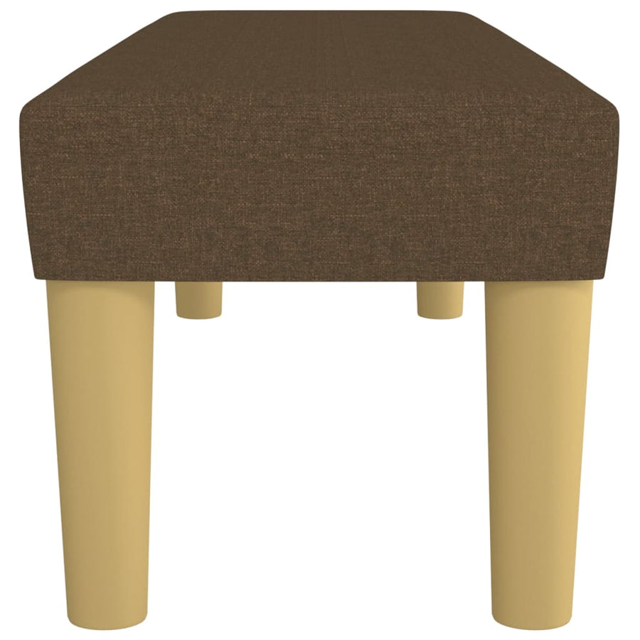 Bankje 100X30X30 Cm Stof Donkerbruin
