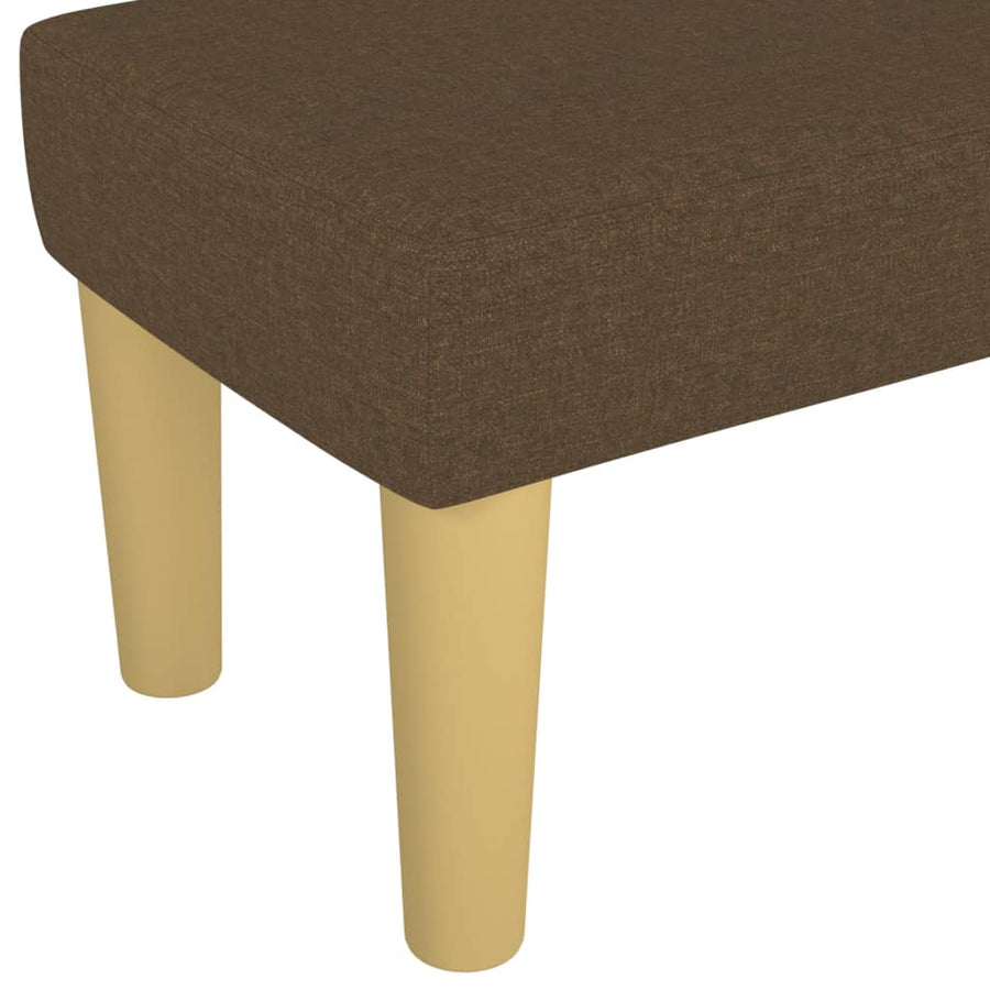 Bankje 100X30X30 Cm Stof Donkerbruin