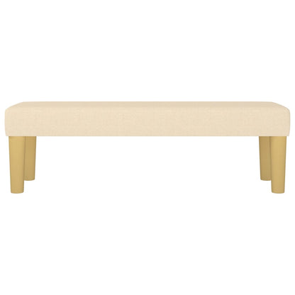 Bankje 100X30X30 Cm Stof Crèmekleurig 100 x 30 x 30 cm