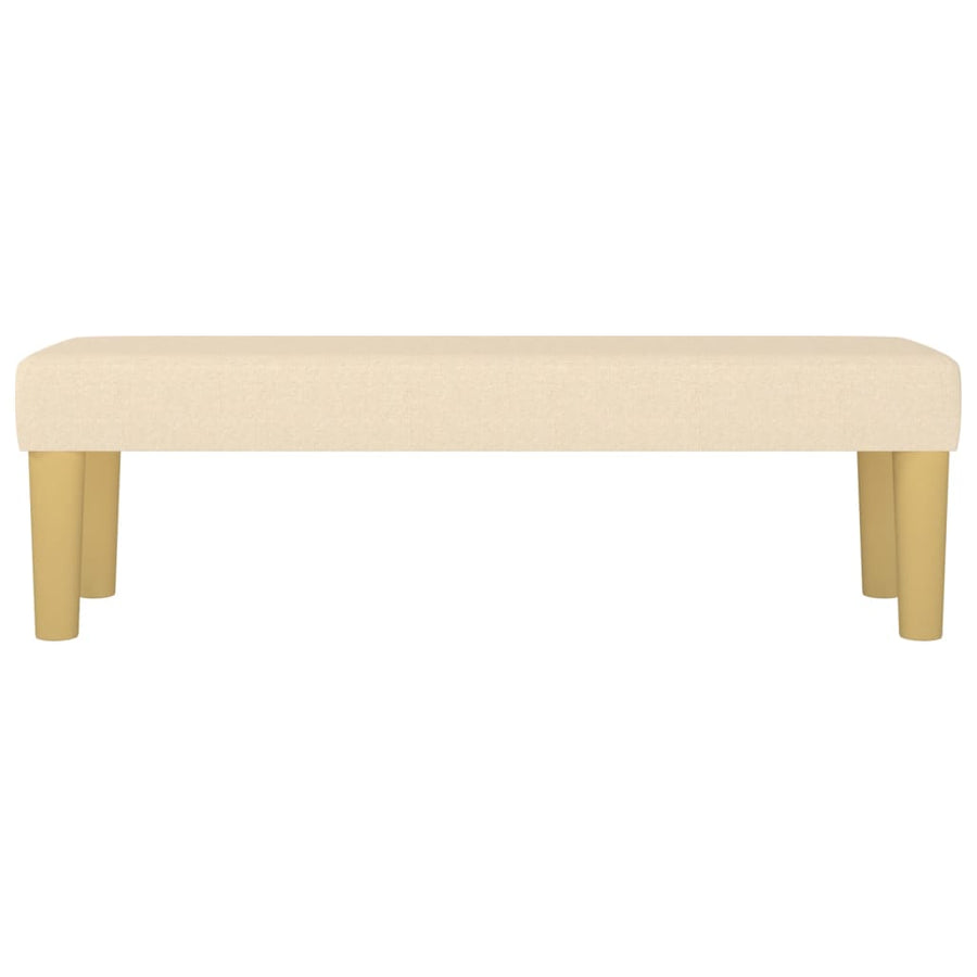 Bankje 100X30X30 Cm Stof Crèmekleurig 100 x 30 x 30 cm