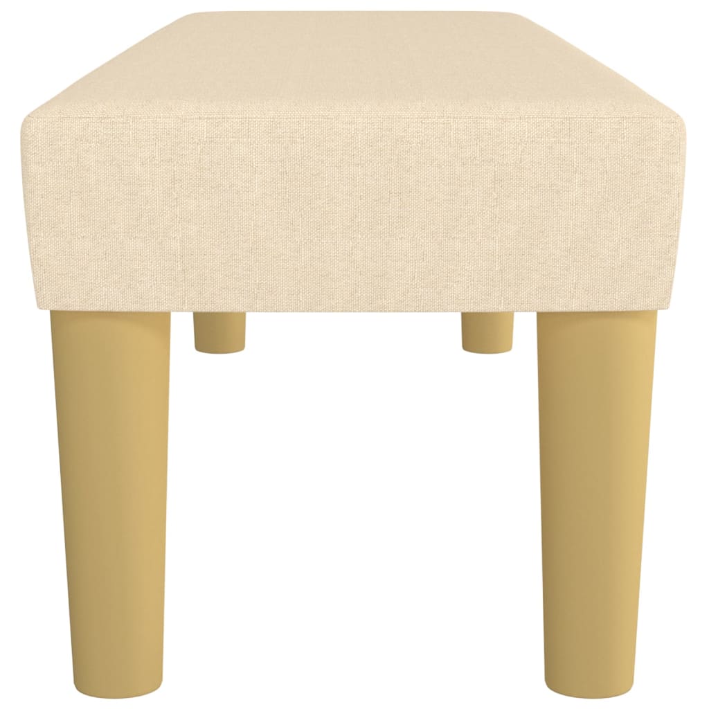 Bankje 100X30X30 Cm Stof Crèmekleurig 100 x 30 x 30 cm