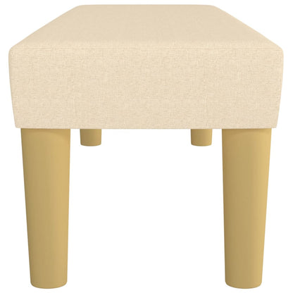 Bankje 100X30X30 Cm Stof Crèmekleurig 100 x 30 x 30 cm