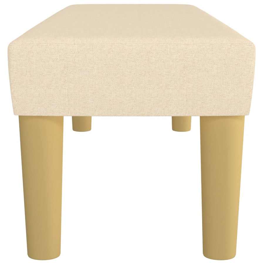 Bankje 100X30X30 Cm Stof Crèmekleurig 100 x 30 x 30 cm