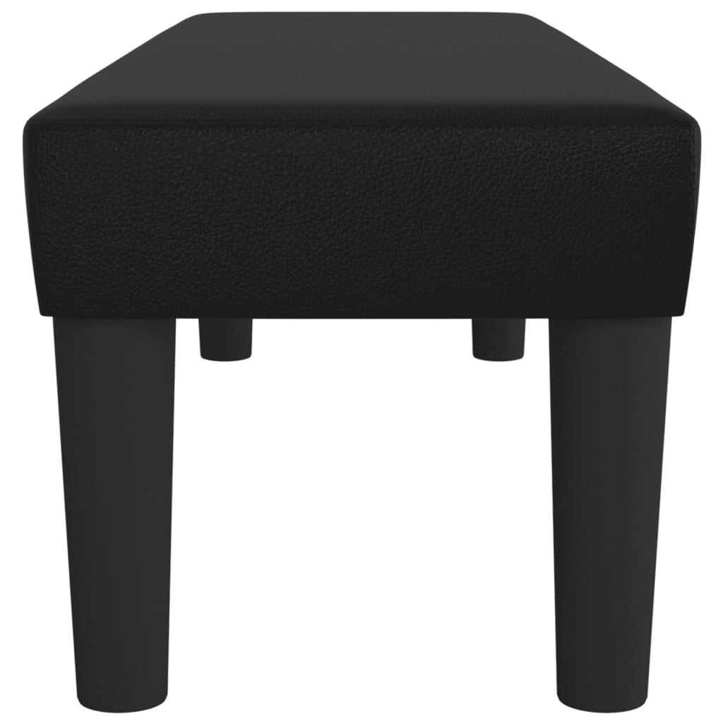 Bankje 100X30X30 Cm Kunstleer Zwart 100 x 30 x 30 cm