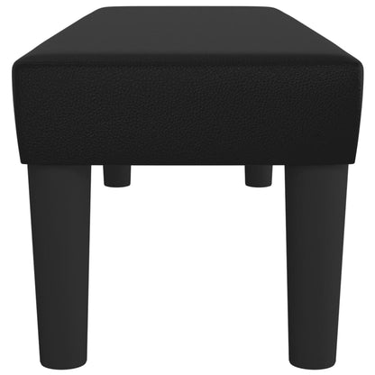 Bankje 100X30X30 Cm Kunstleer Zwart 100 x 30 x 30 cm