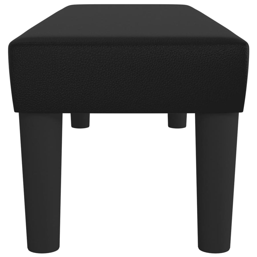 Bankje 100X30X30 Cm Kunstleer Zwart 100 x 30 x 30 cm