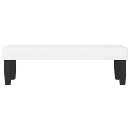 Bankje 100X30X30 Cm Kunstleer Wit 100 x 30 x 30 cm