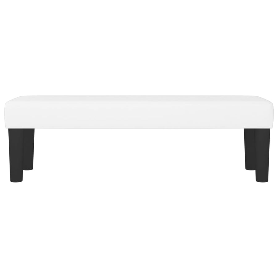 Bankje 100X30X30 Cm Kunstleer Wit 100 x 30 x 30 cm