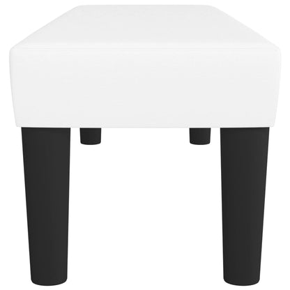 Bankje 100X30X30 Cm Kunstleer Wit 100 x 30 x 30 cm
