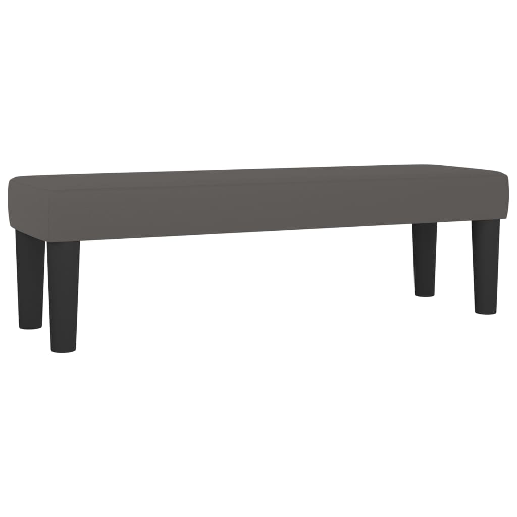 Bankje 100X30X30 Cm Kunstleer Grijs