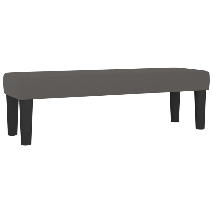 Bankje 100X30X30 Cm Kunstleer Grijs