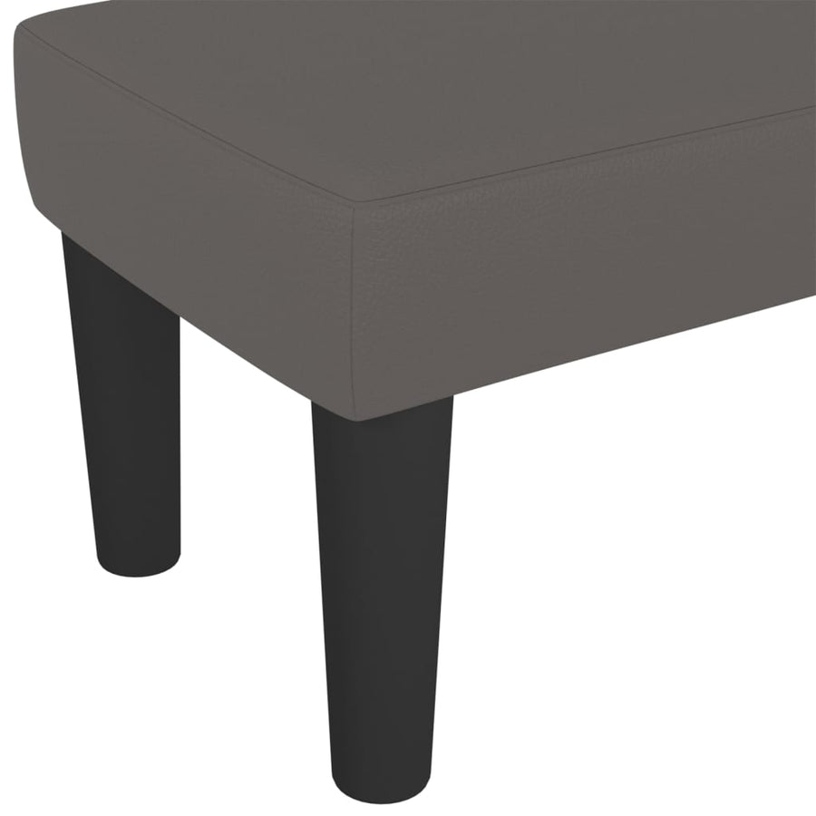 Bankje 100X30X30 Cm Kunstleer Grijs