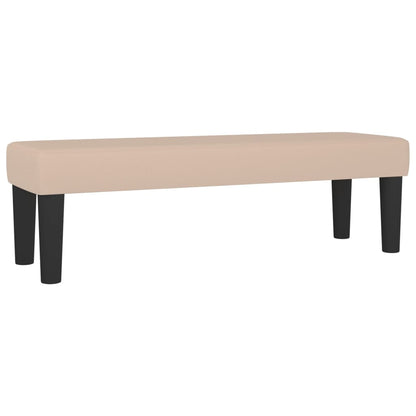 Bankje Kunstleer Kleurig 100 x 30 x 30 cm Cappuccino