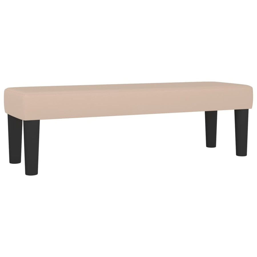 Bankje Kunstleer Kleurig 100 x 30 x 30 cm Cappuccino
