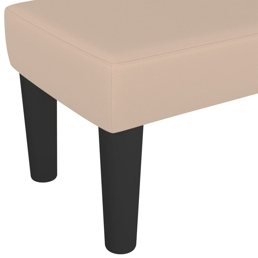 Bankje Kunstleer Kleurig 100 x 30 x 30 cm Cappuccino