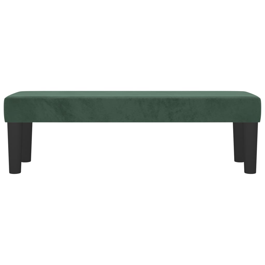 Bankje Fluweel 100 x 30 x 30 cm Donkergroen