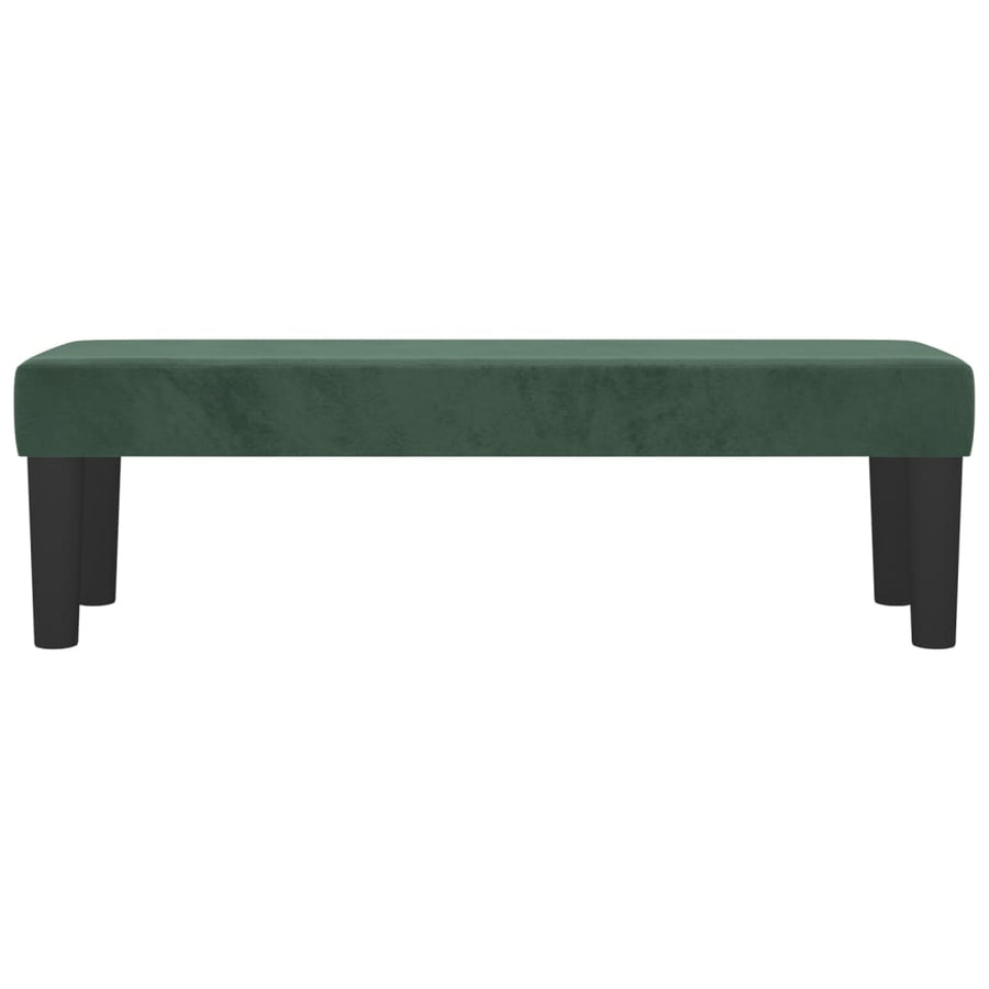 Bankje Fluweel 100 x 30 x 30 cm Donkergroen