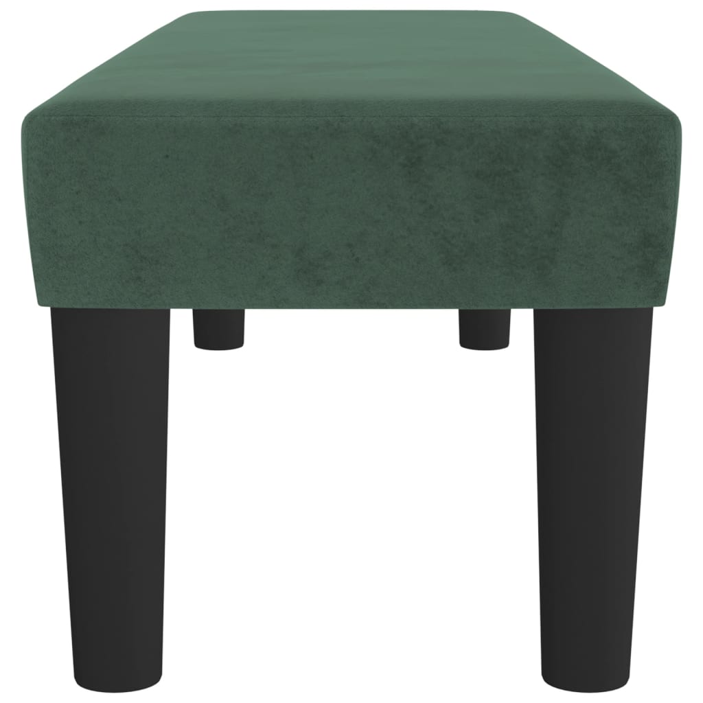 Bankje Fluweel 100 x 30 x 30 cm Donkergroen