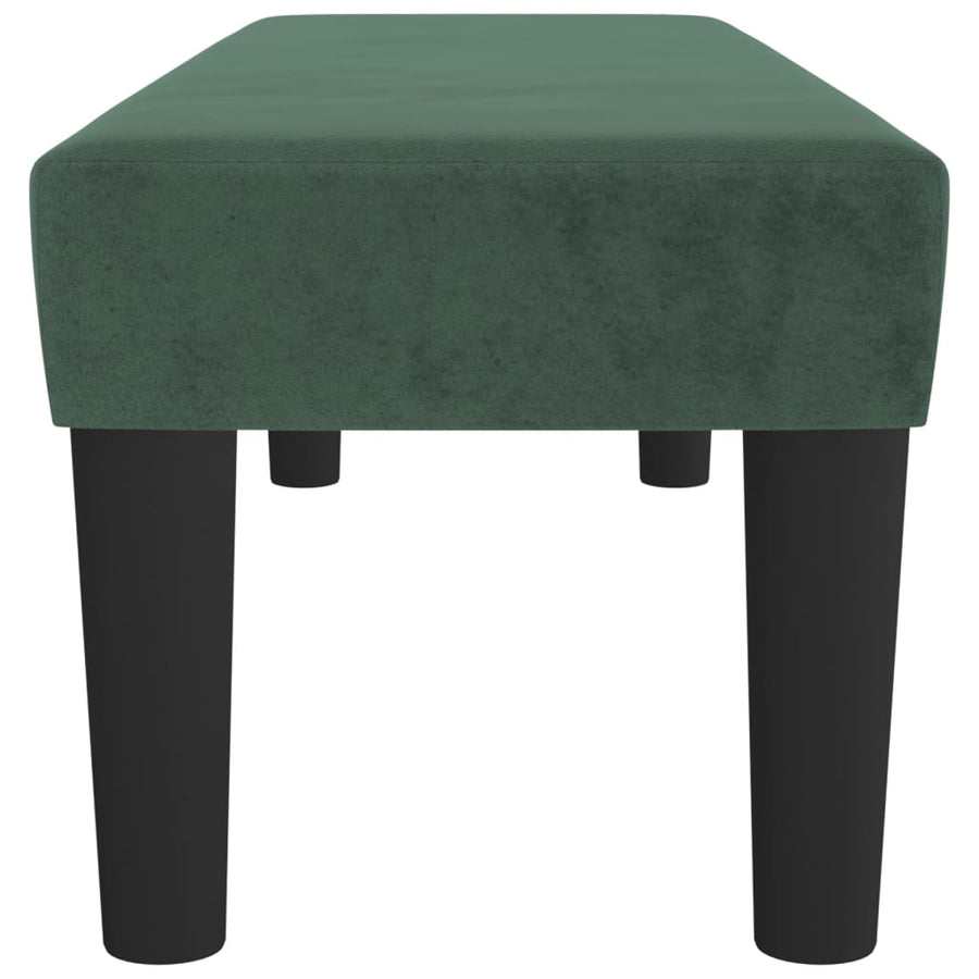 Bankje Fluweel 100 x 30 x 30 cm Donkergroen