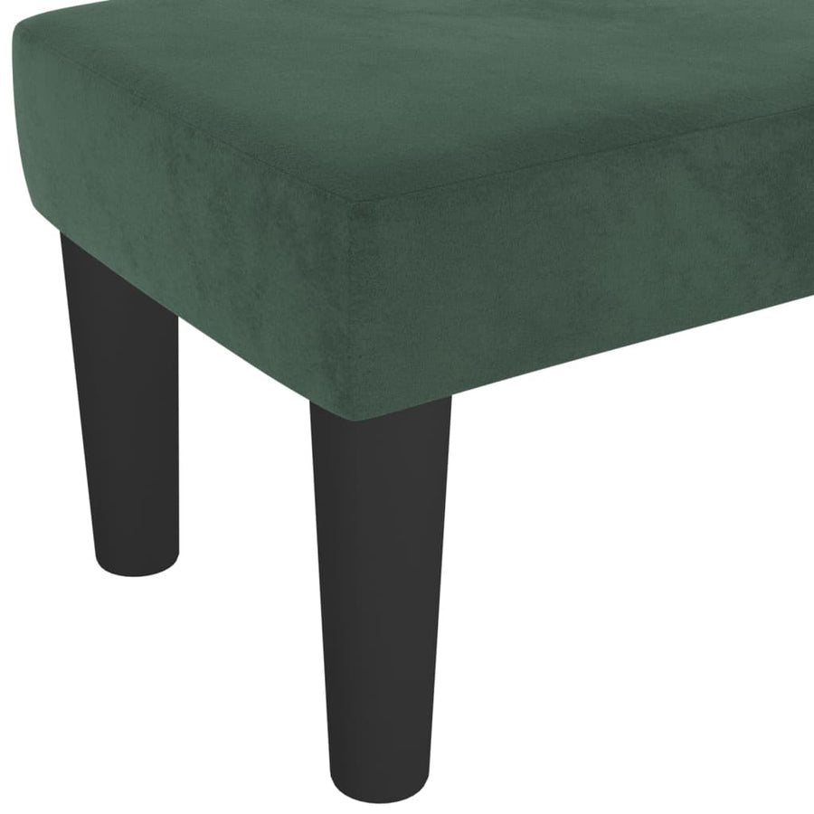 Bankje Fluweel 100 x 30 x 30 cm Donkergroen