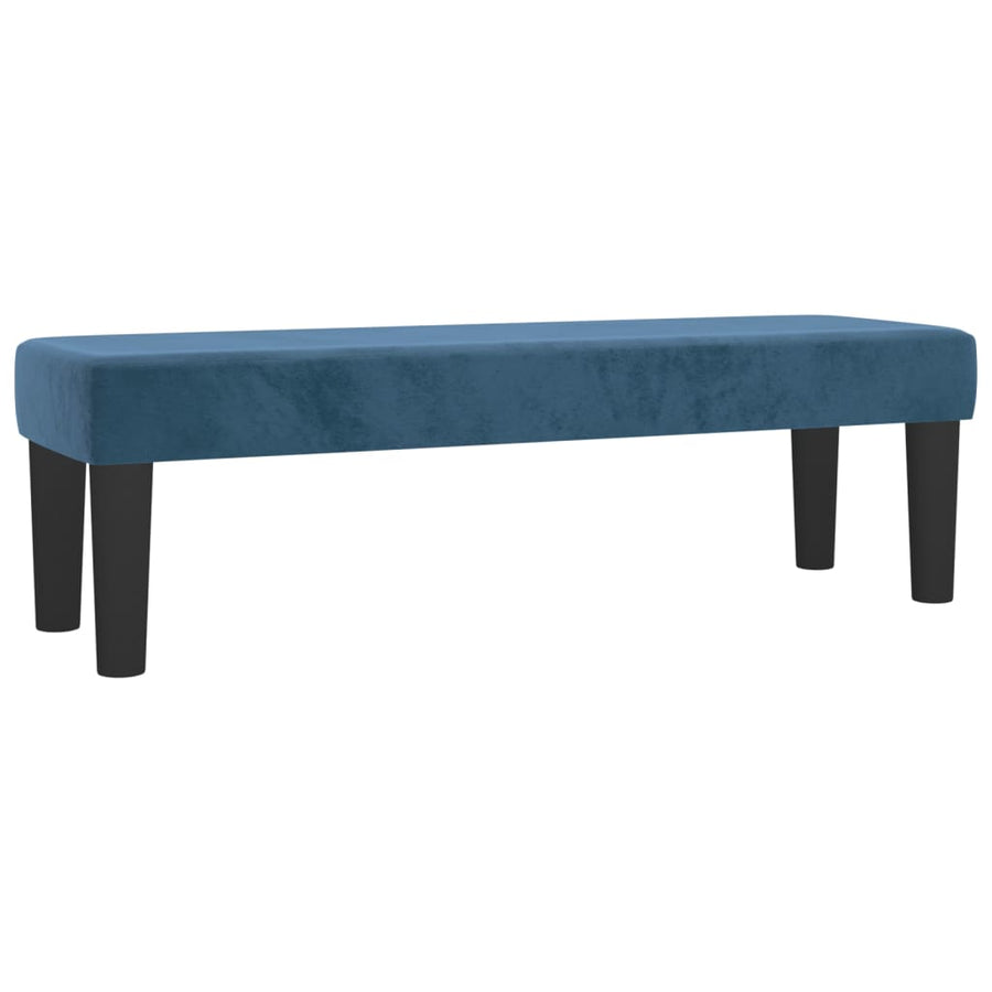Bankje 100X30X30 Cm Fluweel Donkerblauw