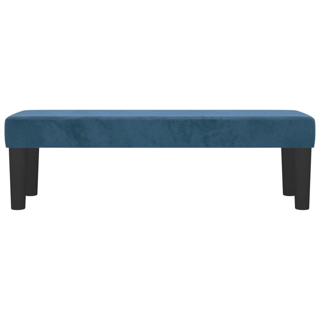 Bankje 100X30X30 Cm Fluweel Donkerblauw