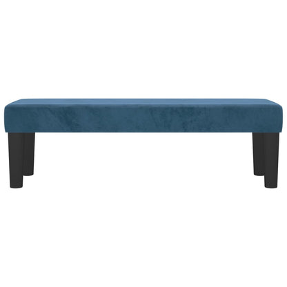 Bankje 100X30X30 Cm Fluweel Donkerblauw