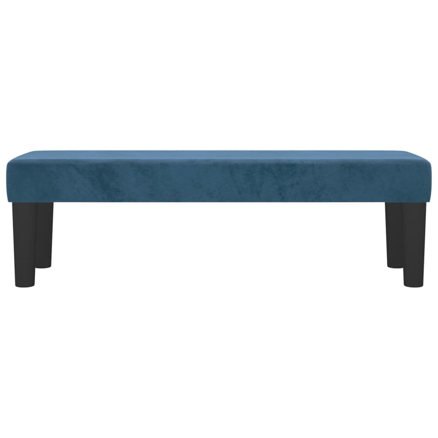 Bankje 100X30X30 Cm Fluweel Donkerblauw