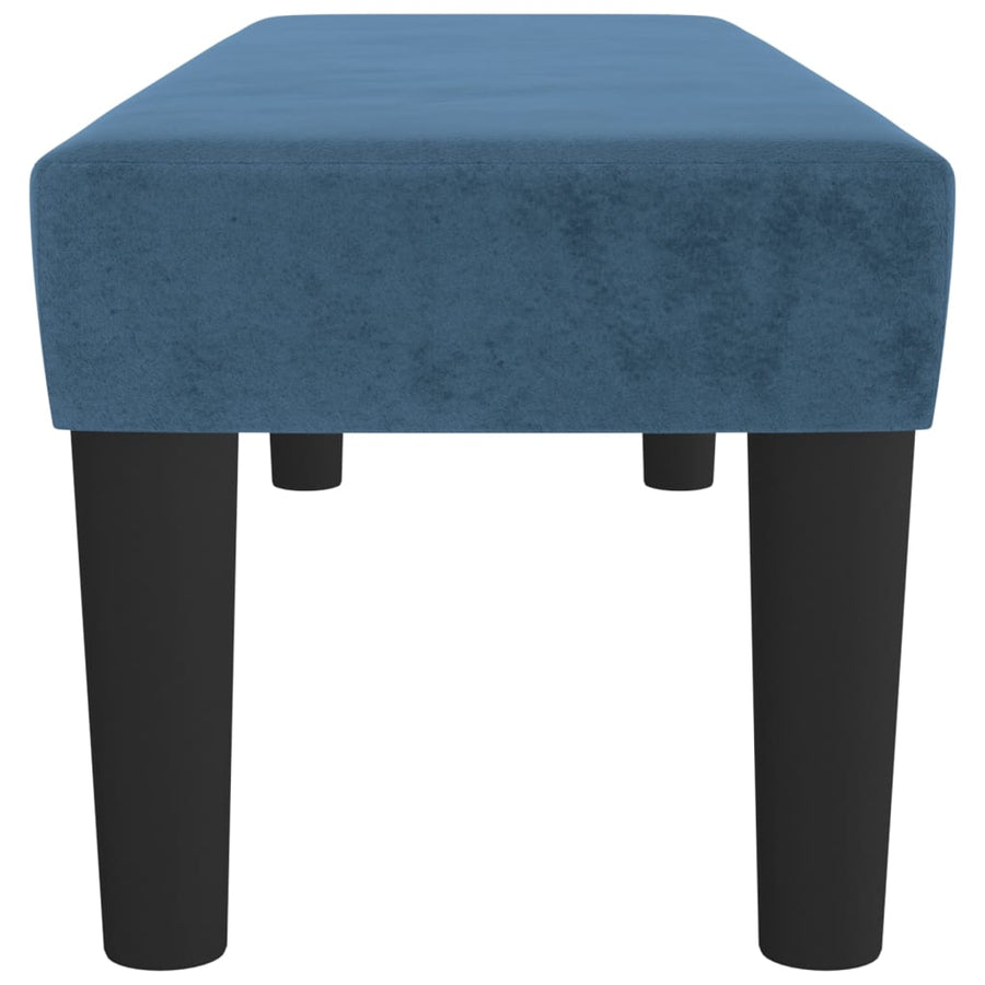 Bankje 100X30X30 Cm Fluweel Donkerblauw