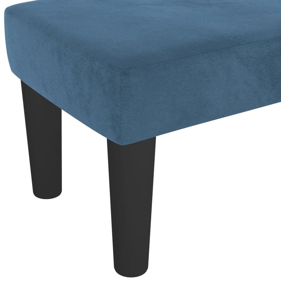 Bankje 100X30X30 Cm Fluweel Donkerblauw