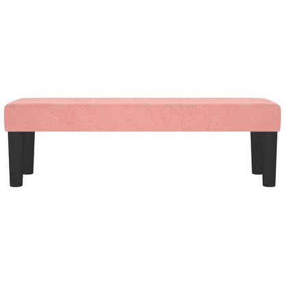 Bankje 100X30X30 Cm Fluweel Roze