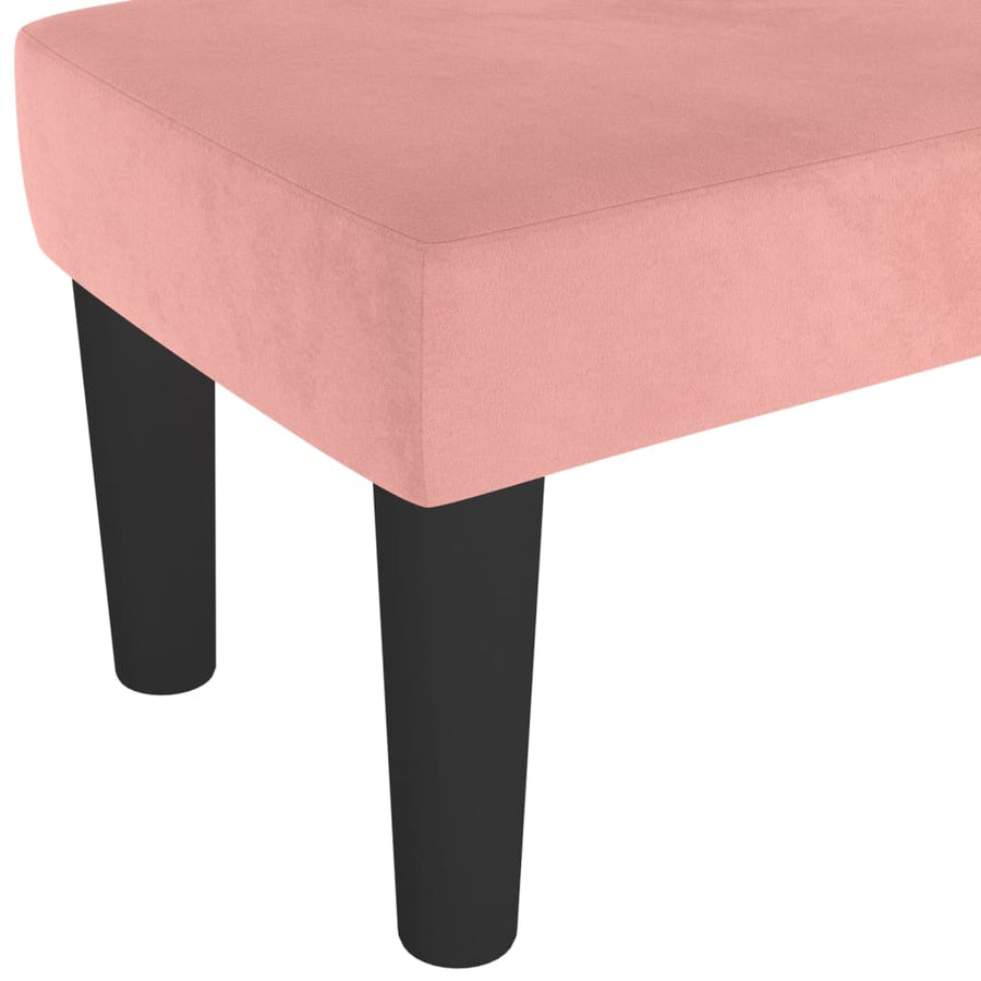 Bankje 100X30X30 Cm Fluweel Roze