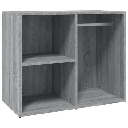Kaptafel Met Kastjes Led Bewerkt Hout Eiken Grijs sonoma