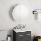 Badkamerkast 40x40x17,5 cm grijs met spiegel en LED