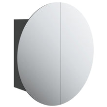 Badkamerkast Met Ronde Spiegel En Led 47X47X7,5 Cm 1 47 x 47 x 17.5 cm Zwart