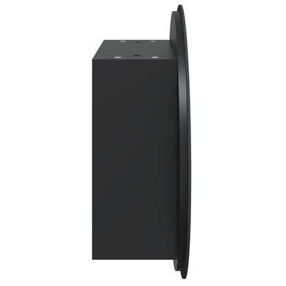 Badkamerkast Met Ronde Spiegel En Led 47X47X7,5 Cm 1 47 x 47 x 17.5 cm Zwart