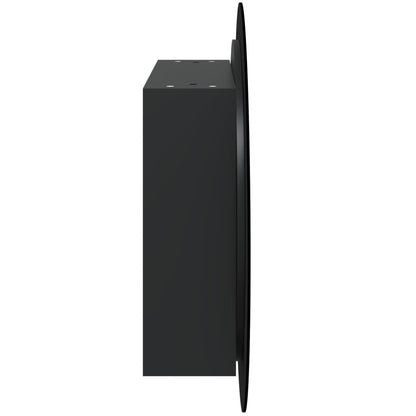 Badkamerkast Met Ronde Spiegel En Led 54 X 54 X 17,5 Cm Zwart 54 x 54 x 17.5 cm