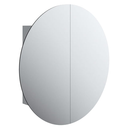Badkamerkast Met Ronde Spiegel En Led 54 X 54 X 7,5 Cm 1 54 x 54 x 17.5 cm Grijs