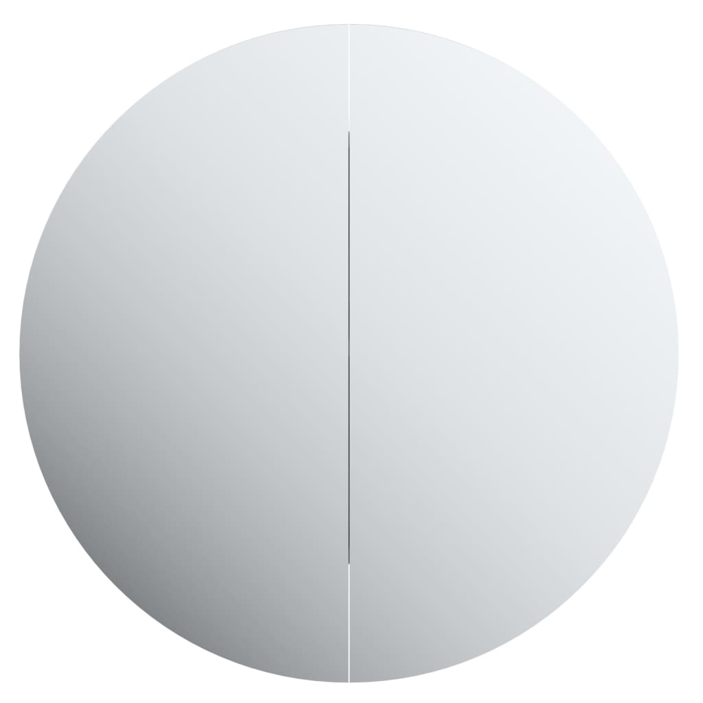 Badkamerkast Met Ronde Spiegel En Led 54 X 54 X 7,5 Cm 1 54 x 54 x 17.5 cm Grijs