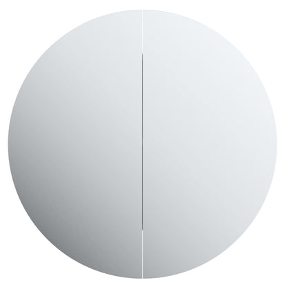 Badkamerkast Met Ronde Spiegel En Led 54 X 54 X 7,5 Cm 1 54 x 54 x 17.5 cm Grijs