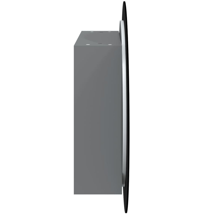 Badkamerkast Met Ronde Spiegel En Led 54 X 54 X 7,5 Cm 1 54 x 54 x 17.5 cm Grijs