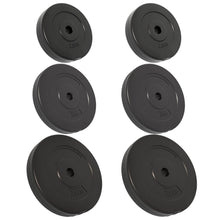 Halterschijven 6 St 30 Kg Cement 2x 2.5 kg + 2x 5 kg + 2x 7.5 kg