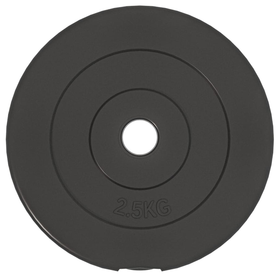 Halterschijven 6 St 30 Kg Cement 2x 2.5 kg + 2x 5 kg + 2x 7.5 kg