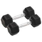 Halters 2 st 8 kg gietijzer zwart