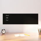 Magneetbord Voor Aan De Wand Gehard Glas 100 x 30 cm Zwart zonder accessoires