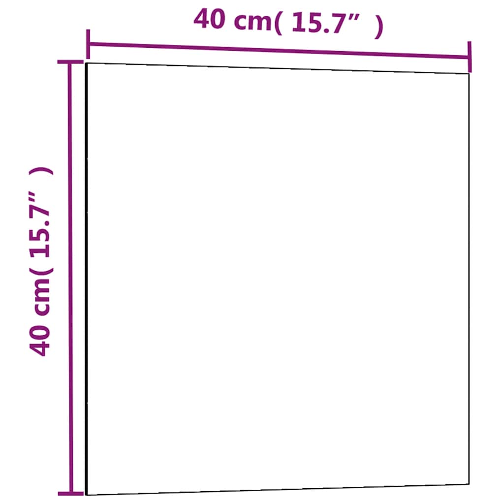 Magneetbord Wandgemonteerd  Gehard Glas 40 x 40 cm