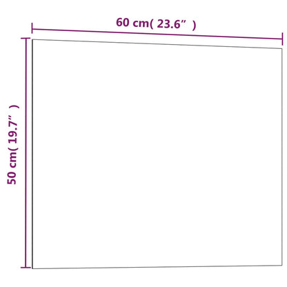 Magneetbord Voor Aan De Wand Gehard Glas 60 x 50 cm