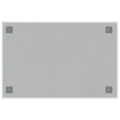 Magneetbord wandgemonteerd 60x40 cm gehard glas wit