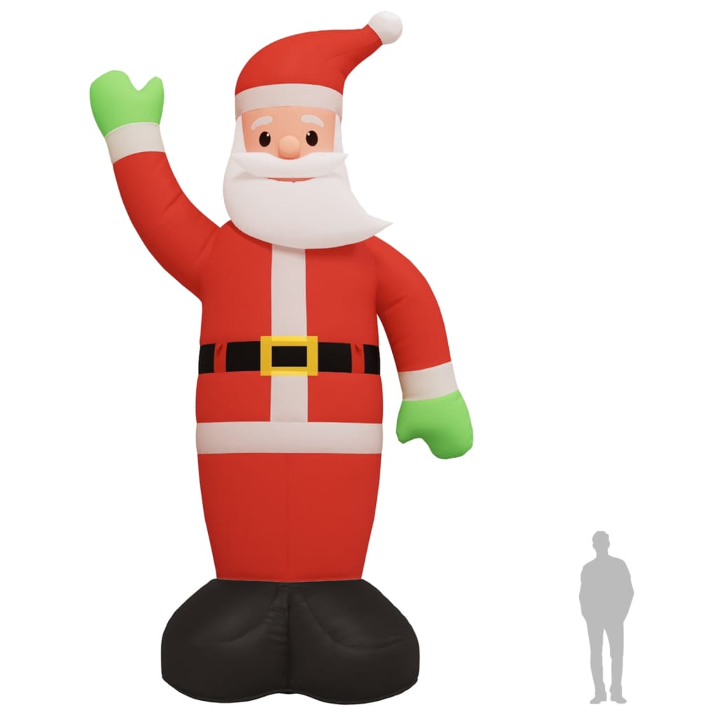 Kerstman Met Led-Verlichting Opblaasbaar 820 cm